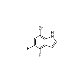 7-溴-4,5-二氟-1H-吲哚,7-Bromo-4,5-difluoro-1H-indole