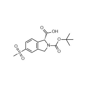 (R)-2-(叔丁氧基羰基)-5-(甲基磺酰基)异吲哚啉-1-羧酸,(R)-2-(tert-butoxycarbonyl)-5-(methylsulfonyl)isoindoline-1-carboxylic acid