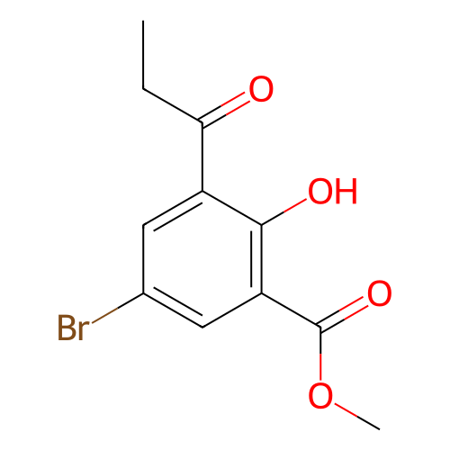 5-溴-2-羟基-3-丙酰基苯甲酸甲酯,Methyl 5-bromo-2-hydroxy-3-propionylbenzoate