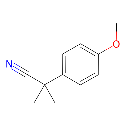 2-对甲氧基苯基-2-甲基丙腈,2-(4-Methoxyphenyl)-2-methylpropanenitrile