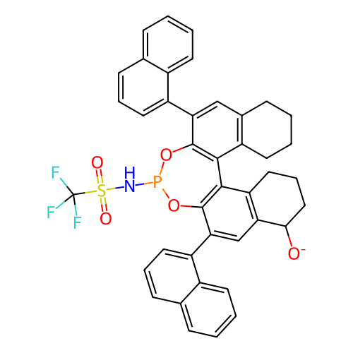 1,1,1-三氟-N-[(11bR)-8,9,10,11,12,13,14,15-八氢-2,6-二-1-萘基-8-氧联萘并[2,1]-d:1',2'-f][1,3,2]二氧杂膦-4-基]甲磺酰胺,1,1,1-Trifluoro-N-[(11bR)-8,9,10,11,12,13,14,15-octahydro-2,6-di-1-naphthalenyl-8-oxidodinaphtho[2,1-d:1',2'-f][1,3,2]dioxaphosphepin-4-yl]methanesulfonamide