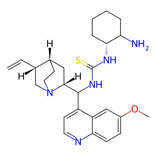 N-[(1R,2R)-2-氨基环己基]-N'-[(8α,9S)-6'-甲氧基奎宁-9-基]硫脲,N-[(1R,2R)-2-Aminocyclohexyl]-N'-[(8α,9S)-6'-methoxycinchonan-9-yl]thiourea