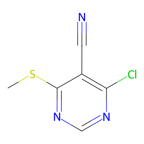 4-氯-6-(甲基硫代)嘧啶-5-甲腈,4-Chloro-6-(methylthio)pyrimidine-5-carbonitrile