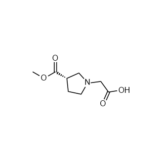 (S)-2-(3-(甲氧基羰基)吡咯烷-1-基)乙酸,(S)-2-(3-(methoxycarbonyl)pyrrolidin-1-yl)acetic acid