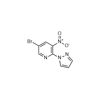 5-溴-3-硝基-2-（1H-吡唑-1-基）吡啶,5-Bromo-3-nitro-2-(1H-pyrazol-1-yl)pyridine