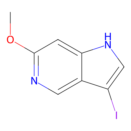 3-碘-6-甲氧基-1H-吡咯并[3,2-c]吡啶,3-Iodo-6-methoxy-1H-pyrrolo[3,2-c]pyridine