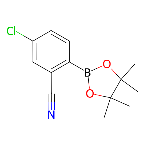 5-氯-2-(4,4,5,5-四甲基-1,3,2-二氧杂硼烷-2-基)苄腈,5-Chloro-2-(4,4,5,5-tetramethyl-1,3,2-dioxaborolan-2-yl)benzonitrile
