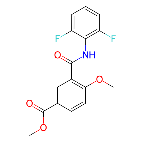 3-(2,6-二氟苯基氨基甲酰基)-4-甲氧基苯甲酸甲酯,Methyl 3-(2,6-difluorophenylcarbamoyl)-4-methoxybenzoate
