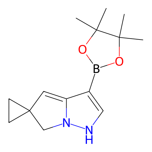 3'-(4,4,5,5-四甲基-1,3,2-二氧苯并呋喃-2-基)-1'H,6'H-螺环[环丙烷-1,5'-吡咯[1,2-b]吡唑],3'-(4,4,5,5-Tetramethyl-1,3,2-dioxaborolan-2-yl)-1'H,6'H-spiro[cyclopropane-1,5'-pyrrolo[1,2-b]pyrazole]