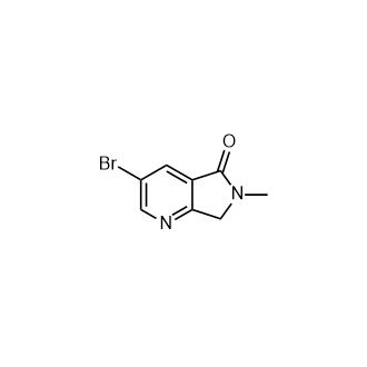 3-溴-6-甲基-6,7-二氫-5H-吡咯并[3,4-b]吡啶-5-酮,3-Bromo-6-methyl-6,7-dihydro-5H-pyrrolo[3,4-b]pyridin-5-one