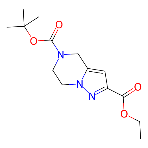 5-叔丁基2-乙基6,7-二氢吡唑并[1,5-a]吡嗪-2,5(4H)-二羧酸酯,5-tert-Butyl 2-ethyl 6,7-dihydropyrazolo[1,5-a]pyrazine-2,5(4H)-dicarboxylate