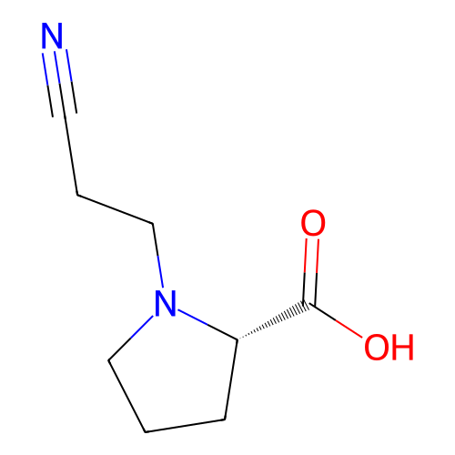 1-(2-氰基乙基)吡咯烷-2-羧酸,1-(2-Cyanoethyl)pyrrolidine-2-carboxylic acid