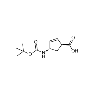 (1S,4S)-4-((叔丁氧羰基)氨基)环戊-2-烯羧酸,(1S,4S)-4-[[(1,1-Dimethylethoxy)carbonyl]amino]-2-cyclopentene-1-carboxylic acid