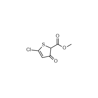 2-噻吩羧酸,5-氯-2,3-二氢-3-氧代-甲酯,2-Thiophenecarboxylic acid, 5-chloro-2,3-dihydro-3-oxo-, methyl ester