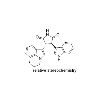 rel-(3R,4R)-3-(5,6-二氫-4H-吡咯并[3,2,1-ij]喹啉-1-基)-4-(1H-吲哚-3-基)-2,5-吡咯烷二酮,rel-(3R,4R)-3-(5,6-Dihydro-4H-pyrrolo[3,2,1-ij]quinolin-1-yl)-4-(1H-indol-3-yl)-2,5-pyrrolidinedione