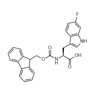 (S)-2-(((((9H-荧光素-9-基)甲氧基)羰)胺基)-3-(6-氟-1H-吲哚-3-基)丙酸,(S)-2-((((9H-fluoren-9-yl)methoxy)carbonyl)amino)-3-(6-fluoro-1H-indol-3-yl)propanoic acid