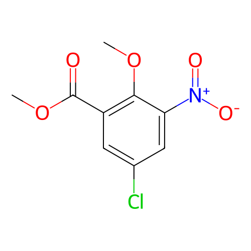 5-氯-2-甲氧基-3-硝基苯甲酸甲酯,Methyl 5-chloro-2-methoxy-3-nitrobenzoate