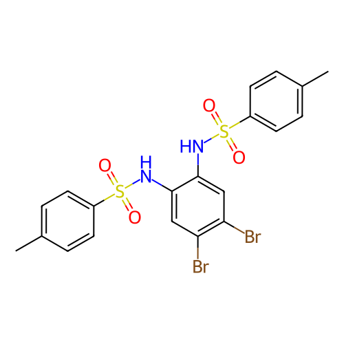 N-(4,5-二溴-2-([(4-甲基苯基)磺酰基]氨基)苯基)-4-甲基苯磺酰胺,N-(4,5-Dibromo-2-([(4-methylphenyl)sulfonyl]amino)phenyl)-4-methylbenzenesulfonamide