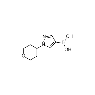 (1-(四氫-2H-吡喃-4-基)-1H-吡唑-4-基)硼酸,(1-(Tetrahydro-2H-pyran-4-yl)-1H-pyrazol-4-yl)boronic acid