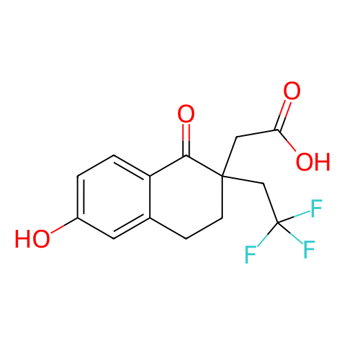 2-(6-羟基-1-氧代-2-(2,2,2-三氟乙基)-1,2,3,4-四氢萘-2-基)乙酸,2-(6-Hydroxy-1-oxo-2-(2,2,2-trifluoroethyl)-1,2,3,4-tetrahydronaphthalen-2-yl)acetic acid