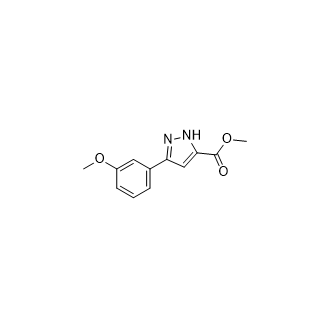 3-(3-甲氧基苯基)-1H-吡唑-5-羧酸甲酯,Methyl 3-(3-methoxyphenyl)-1H-pyrazole-5-carboxylate