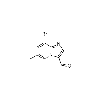 8-溴-6-甲基咪唑并[1,2-a]吡啶-3-甲醛,8-Bromo-6-methylimidazo[1,2-a]pyridine-3-carbaldehyde