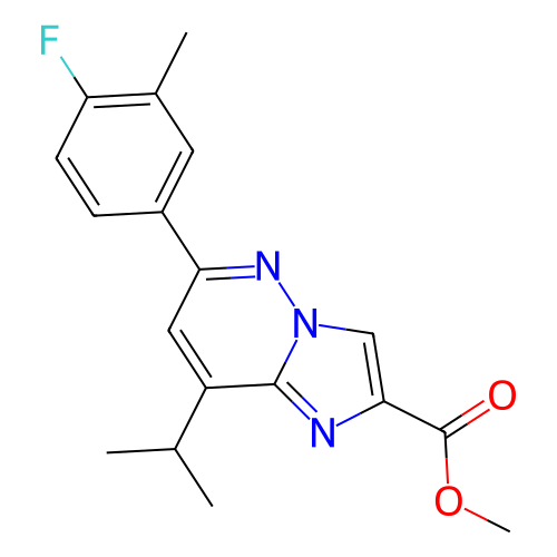 6-(4-氟-3-甲基苯基)-8-異丙基咪唑并[1,2-b]噠嗪-2-羧酸甲酯,Methyl 6-(4-fluoro-3-methylphenyl)-8-isopropylimidazo[1,2-b]pyridazine-2-carboxylate