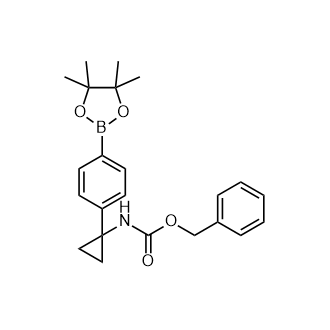(1-(4-(4,4,5,5-四甲基-1,3,2-二氧硼烷-2-基)苯基)环丙基)氨基甲酸苄酯,Benzyl (1-(4-(4,4,5,5-tetramethyl-1,3,2-dioxaborolan-2-yl)phenyl)cyclopropyl)carbamate