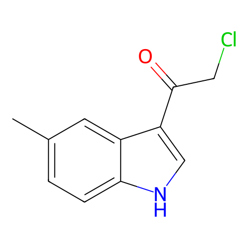 2-氯-1-(5-甲基-1H-吲哚-3-基)乙-1-酮,2-Chloro-1-(5-methyl-1H-indol-3-yl)ethan-1-one