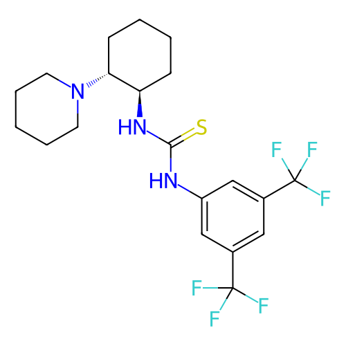 N-[3,5-双(三氟甲基)苯基]-N'-[(1R,2R)-2-(1-哌啶基)环己基]硫脲,N-[3,5-Bis(trifluoromethyl)phenyl]-N'-[(1R,2R)-2-(1-piperidinyl)cyclohexyl]thiourea