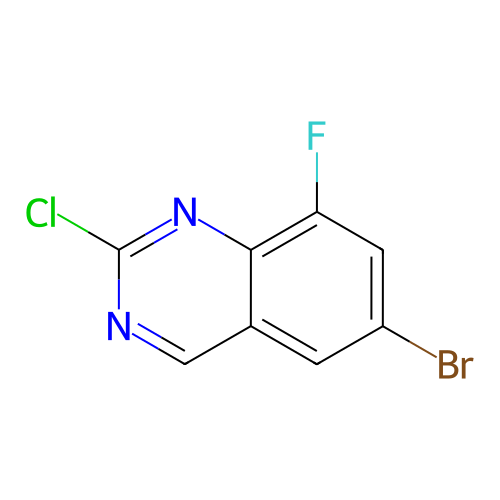 6-溴-2-氯-8-氟喹,6-Bromo-2-chloro-8-fluoroquinazoline