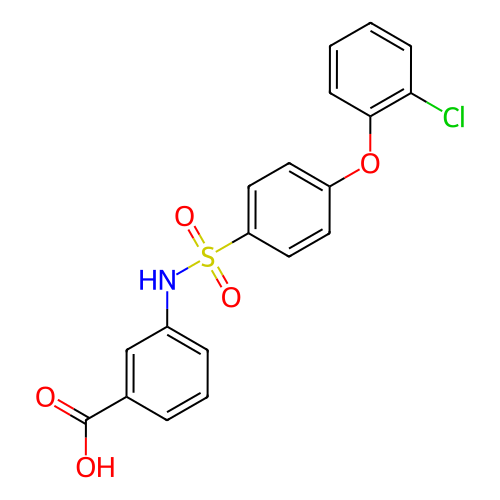 3-((4-(2-氯苯氧基)苯基)磺酰氨基)苯甲酸,3-((4-(2-Chlorophenoxy)phenyl)sulfonamido)benzoic acid