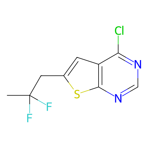 4-氯-6-(2,2-二氟丙基)噻吩并[2,3-d]嘧啶,4-Chloro-6-(2,2-difluoropropyl)thieno[2,3-d]pyrimidine