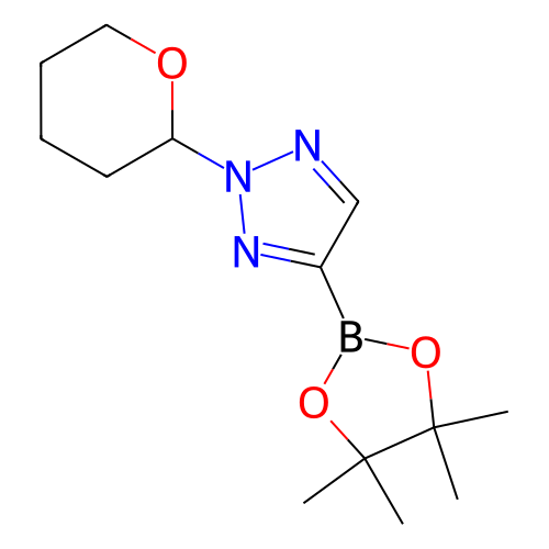 2-(四氢-2H-吡喃-2-基)-4-(4,4,5,5-四甲基-1,3,2-二氧苯甲醛-2-基)-2H-1,2,3-三唑,2-(Tetrahydro-2H-pyran-2-yl)-4-(4,4,5,5-tetramethyl-1,3,2-dioxaborolan-2-yl)-2H-1,2,3-triazole