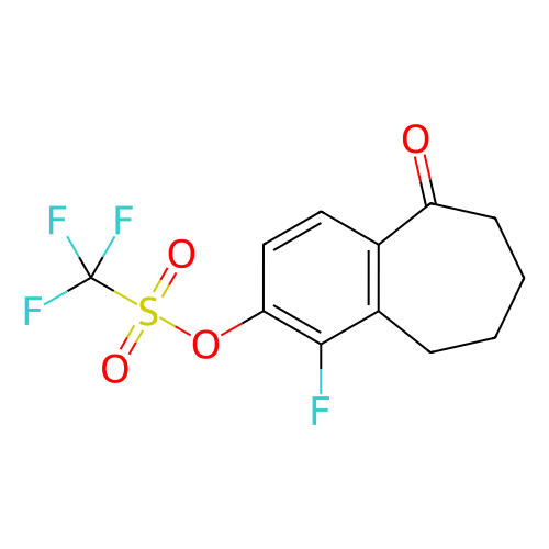 1-氟-5-氧代-6,7,8,9-四氢-5H-苯并[7]环壬-2-基三氟甲磺酸盐,1-Fluoro-5-oxo-6,7,8,9-tetrahydro-5H-benzo[7]annulen-2-yl trifluoromethanesulfonate