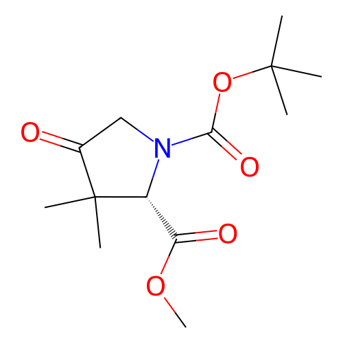 1-叔丁基 2-甲基(2S)-3,3-二甲基-4-氧代吡咯烷-1,2-二羧酸酯,1-tert-Butyl 2-methyl (2S)-3,3-dimethyl-4-oxopyrrolidine-1,2-dicarboxylate