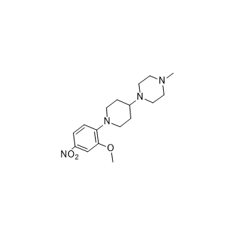 1-(1-(2-甲氧基-4-硝基苯基)哌啶-4-基)-4-甲基哌嗪,1-(1-(2-Methoxy-4-nitrophenyl)piperidin-4-yl)-4-methylpiperazine