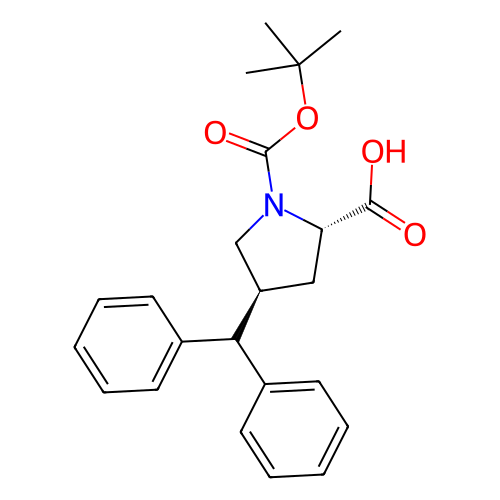 (2S,4S)-4-二苯甲基-1-(叔丁氧基羰基)吡咯烷-2-羧酸,(2S,4S)-4-benzhydryl-1-(tert-butoxycarbonyl)pyrrolidine-2-carboxylic acid