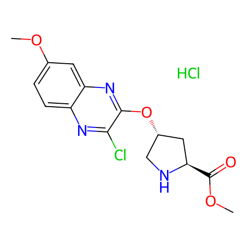 甲基(2S,4R)-4-((3-氯-7-甲氧基喹唑-2-基)氧基)吡咯烷-2-羧酸甲酯,Methyl (2S)-4-((3-chloro-7-methoxyquinoxalin-2-yl)oxy)pyrrolidine-2-carboxylate hydrochloride