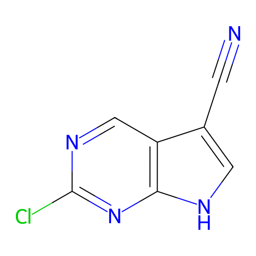 2-氯-7H-吡咯并[2,3-d]嘧啶-5-甲腈,2-Chloro-7H-pyrrolo[2,3-d]pyrimidine-5-carbonitrile