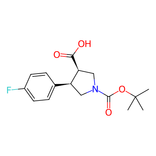 (3R,4R)-1-(叔丁氧羰基)-4-(4-氟苯基)吡咯烷-3-羧酸,(3R,4R)-1-(tert-Butoxycarbonyl)-4-(4-fluorophenyl)pyrrolidine-3-carboxylic acid