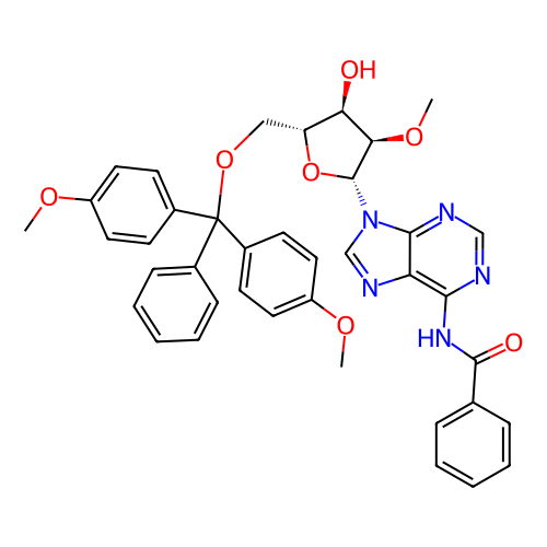 N-芐基-5'-O-[雙(4-甲氧基苯基)苯基甲基]-2'-O-甲基腺苷,N-Benzoyl-5′-O-[bis(4-methoxyphenyl)phenylmethyl]-2′-O-methyladenosine