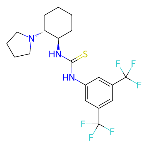 1-[3,5-双(三氟甲基)苯基]-3-[(1R,2R)-2-(吡咯烷-1-基)环己基]硫脲,1-[3,5-Bis(trifluoromethyl)phenyl]-3-[(1R,2R)-2-(pyrrolidin-1-yl)cyclohexyl]thiourea