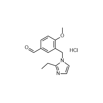 3-((2-乙基-1H-咪唑-1-基)甲基)-4-甲氧基苯甲醛盐酸盐,3-((2-Ethyl-1H-imidazol-1-yl)methyl)-4-methoxybenzaldehyde hydrochloride
