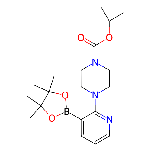 4-(3-(4,4,5,5-四甲基-1,3,2-二氧硼杂环戊烷-2-基)吡啶-2-基)哌嗪-1-羧酸叔丁酯,Tert-butyl 4-(3-(4,4,5,5-tetramethyl-1,3,2-dioxaborolan-2-yl)pyridin-2-yl)piperazine-1-carboxylate