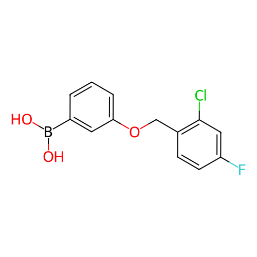 (3-((2-氯-4-氟芐基)氧)苯)硼酸,(3-((2-Chloro-4-fluorobenzyl)oxy)phenyl)boronic acid