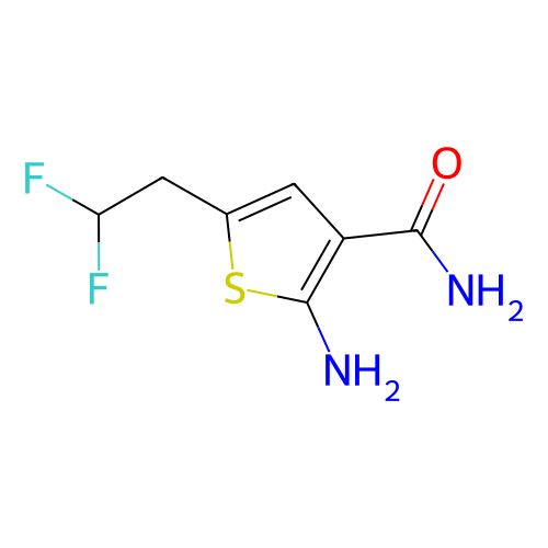 2-氨基-5-(2,2-二氟乙基)噻吩-3-甲酰胺,2-Amino-5-(2,2-difluoroethyl)thiophene-3-carboxamide