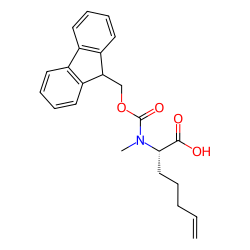 (S)-2-((((9H-芴-9-基)
甲氧基)羰基)(甲基)氨基)庚-6-烯酸,(S)-2-((((9H-Fluoren-9-yl)methoxy)carbonyl)(methyl)amino)hept-6-enoic acid
