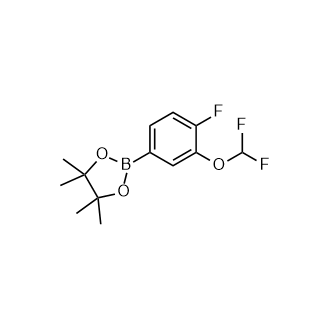 2-(3-(二氟甲氧基)-4-氟苯基)-4,4,5,5-四甲基-1,3,2-二氧杂硼烷,2-(3-(Difluoromethoxy)-4-fluorophenyl)-4,4,5,5-tetramethyl-1,3,2-dioxaborolane