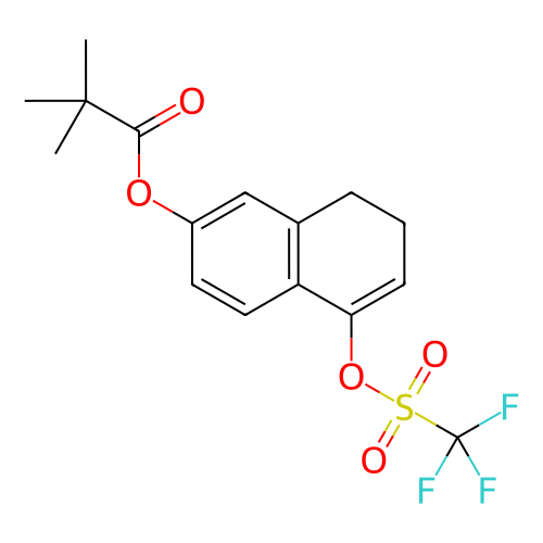 5-(((三氟甲基)磺酰基)氧基)-7,8-二氢萘-2-基新戊酸酯,5-(((Trifluoromethyl)sulfonyl)oxy)-7,8-dihydronaphthalen-2-yl pivalate